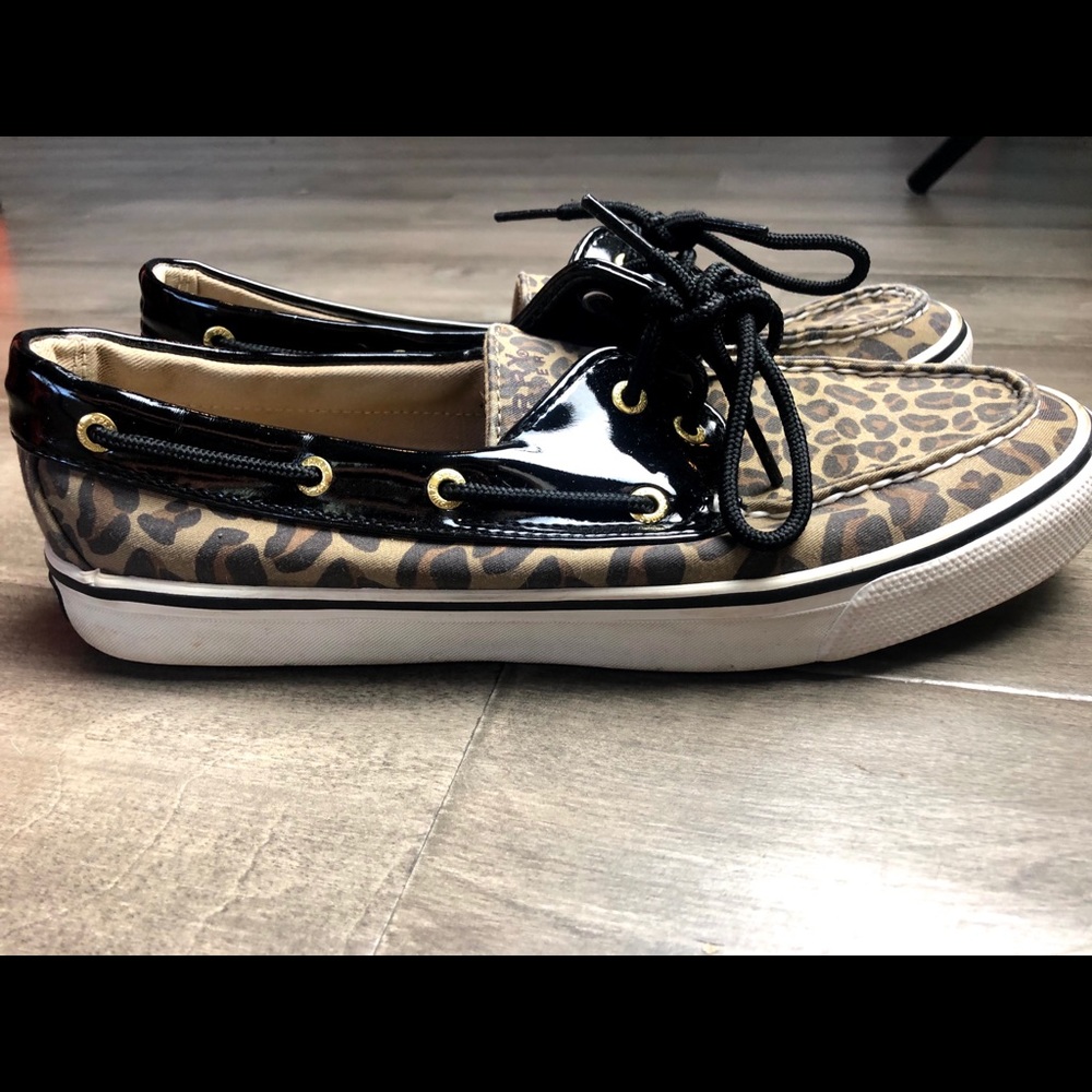Sperry Cheetah Print Loafers